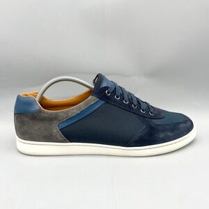 Magnanni Mens 10.5M Echo Lo Sneakers Shoes Blue Suede Mesh Casual Comfort Retro